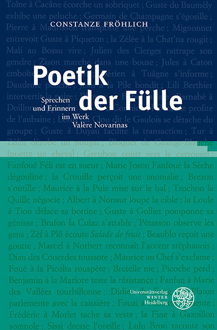 Poetik der Fülle -  Constanze Fröhlich