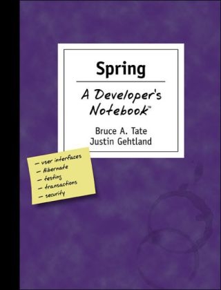 Spring - A Developer's Notebook - Bruce A Tate