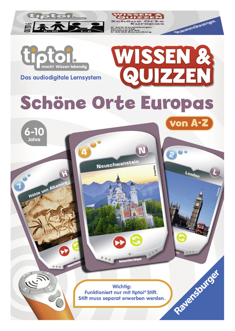 tiptoi® Wissen & Quizzen: Schöne Orte Europas