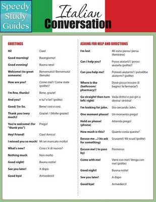 Italian Conversation (Speedy Study Guides -  Speedy Publishing LLC