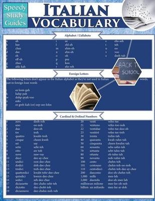 Italian Vocabulary (Speedy Study Guides -  Speedy Publishing LLC
