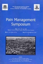 Proceedings of the Pain Management Research Institute Inaugural Symposium 2004 - Michael Cousins, Fiona Blyth
