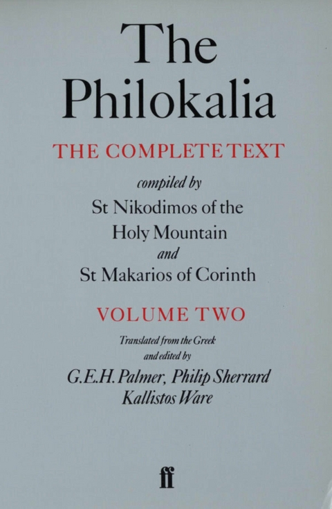 The Philokalia Vol 2 -  G.E.H. Palmer