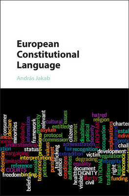 European Constitutional Language -  Andras Jakab
