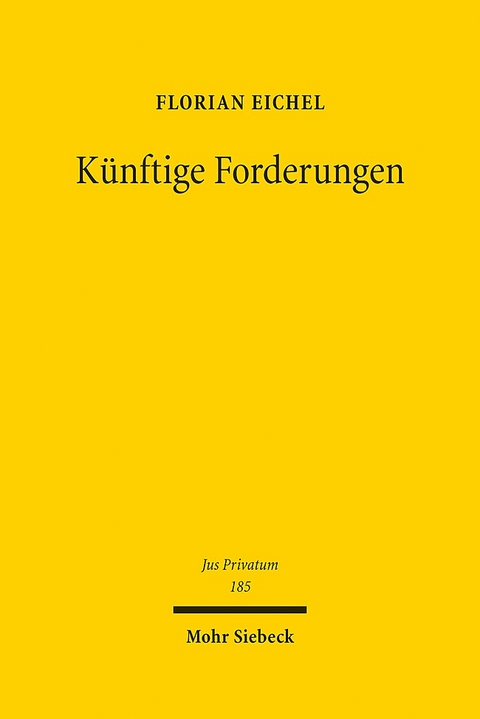 Künftige Forderungen - Florian Eichel