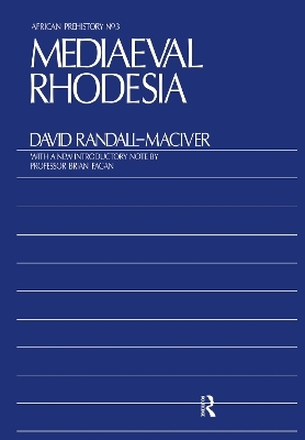 Medieval Rhodesia - David Randall-MacIver