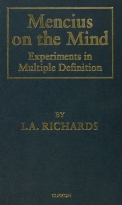 Mencius on the Mind - I. A. Richards