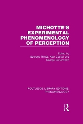 Michotte's Experimental Phenomenology of Perception - 