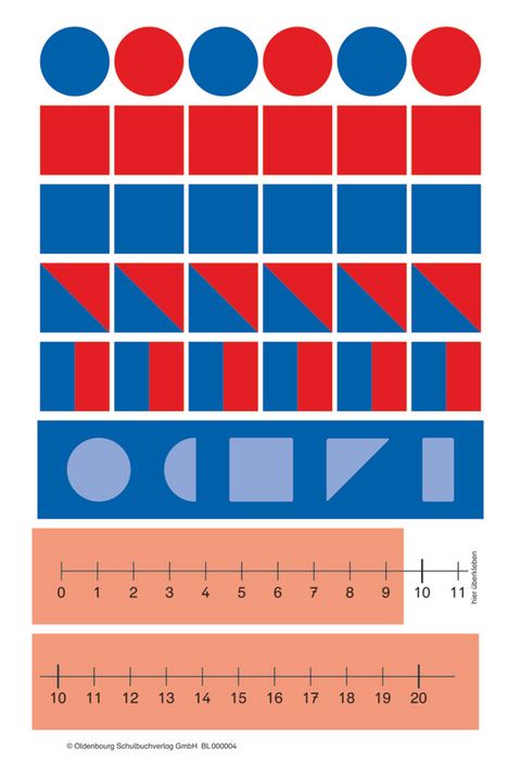 Zahlenzauber - Mathematik für Grundschulen - Beilagen zu den Ausgaben E, F, G, H und M - 1. Schuljahr