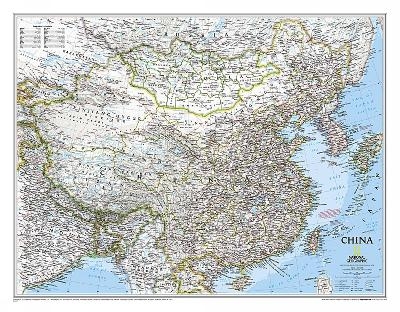 China Classic Flat - National Geographic Maps