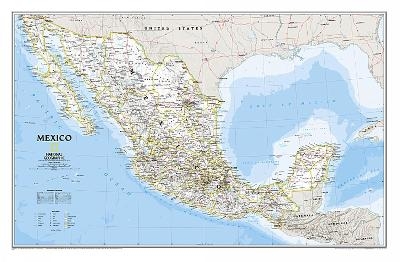 Mexico Classic Flat - National Geographic Maps