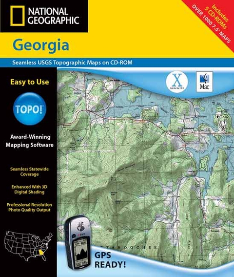 Recreation Map - Georgia - Topo! -  Geological Survey