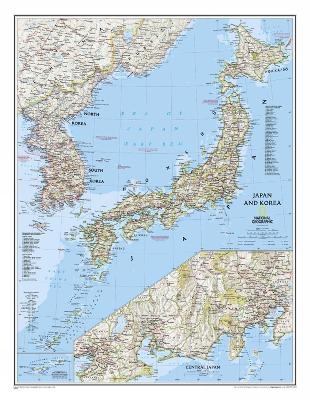 Japan & Korea, Laminated - National Geographic Maps