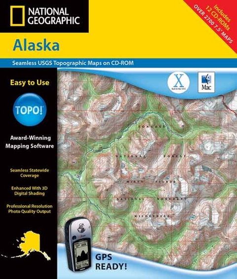 Alaska - Topo! -  Rand McNally,  Geological Survey