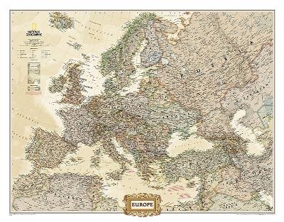 Europe Executive, Laminated - National Geographic Maps