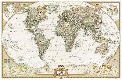 World Executive, Enlarged &, Laminated - National Geographic Maps