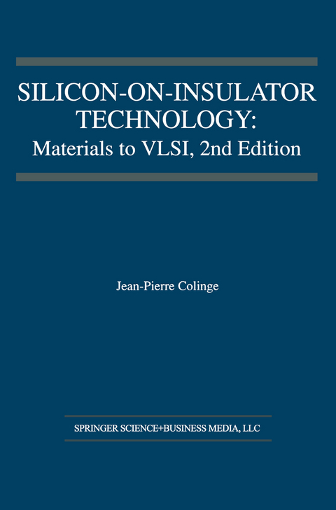 Silicon-on-Insulator Technology - J.-P. Colinge