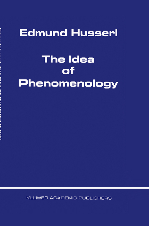 The Idea of Phenomenology - Edmund Husserl