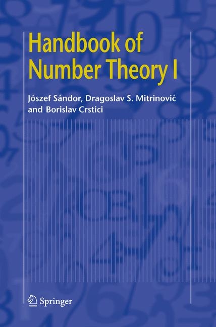 Handbook of Number Theory - Dragoslav S. Mitrinovic,  etc.