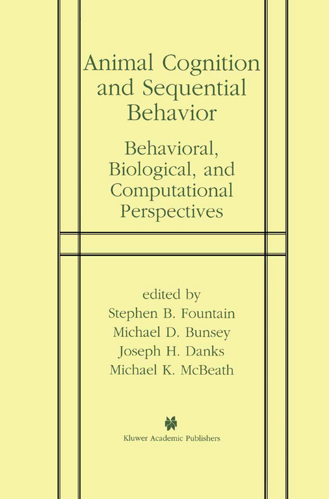 Animal Cognition and Sequential Behavior - 