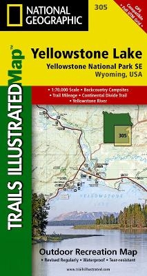 Yellowstone Se/yellowstone Lake - National Geographic Maps