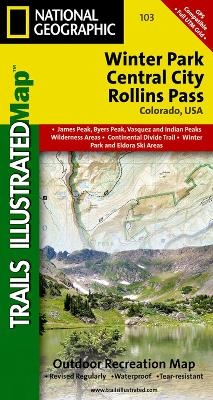 Winter Park/central City/rollins Pass - National Geographic Maps