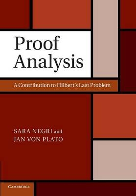 Proof Analysis - Sara Negri, Jan Von Plato