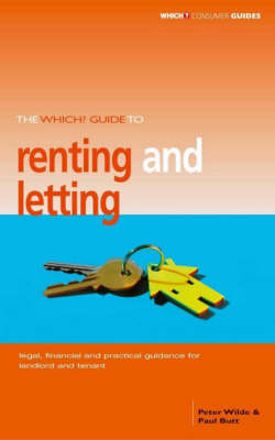 The "Which?" Guide to Renting and Letting - Peter Wilde