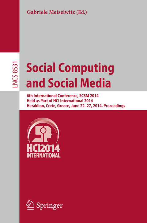 Social Computing and Social Media - 