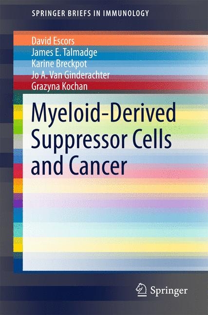 Myeloid-Derived Suppressor Cells and Cancer - David Escors, James E. Talmadge, Karine Breckpot, Jo A. Van Ginderachter, Grazyna Kochan