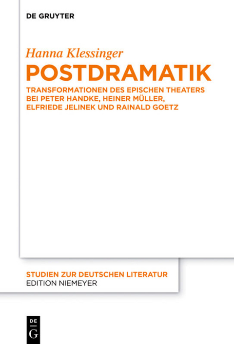 Postdramatik - Hanna Klessinger