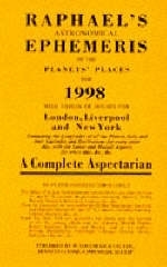 Raphael's Astronomical Ephemeris of the Planets' Places -  Foulsham Books,  W Foulsham &  Co