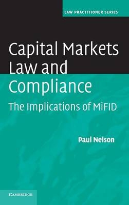 Capital Markets Law and Compliance - Paul Nelson