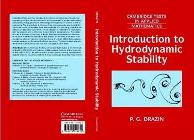 Introduction to Hydrodynamic Stability - P. G. Drazin