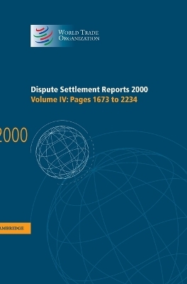 Dispute Settlement Reports 2000: Volume 4, Pages 1673-2234 - 