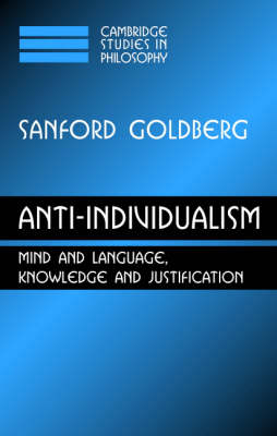 Anti-Individualism - Sanford C. Goldberg