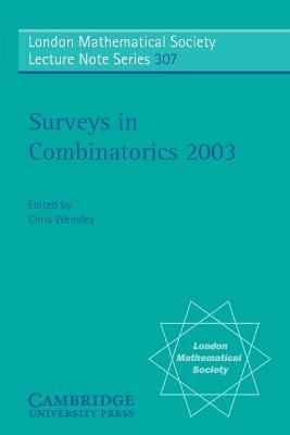 Surveys in Combinatorics 2003 - 