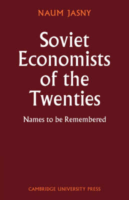 Soviet Economists of the Twenties - Naum Jasny
