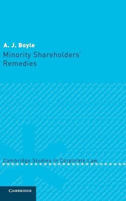 Minority Shareholders' Remedies - A. J. Boyle