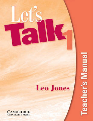 Let's Talk 1 Teacher's Manual - Leo Jones