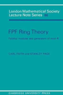 FPF Ring Theory - Carl Faith, Stanley Page