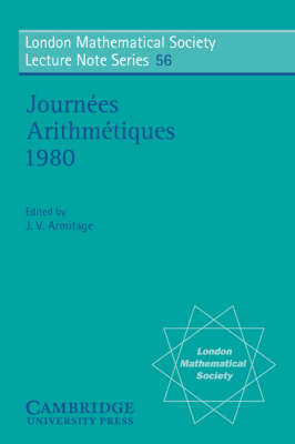 Journées Arithmétiques 1980 - 