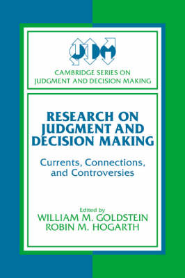 Research on Judgment and Decision Making - 