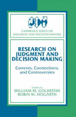 Research on Judgment and Decision Making - 