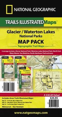 Glacier/waterton Lakes National Parks,map Pack Bundle - National Geographic Maps