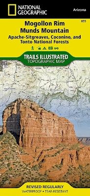 Mogollon Rim & Munds Mountain Wilderness Areas, Apache-sitgreaves, Coconino & Tonto National Forests - National Geographic Maps