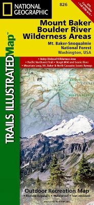 Mount Baker & Boulder River Wilderness Areas, Mount Baker-Snoqualmie National Forest - National Geographic Maps