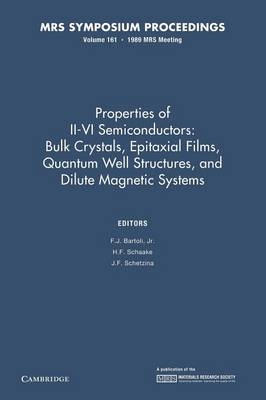 Properties of II-VI Semiconductors:: Volume 161 - 