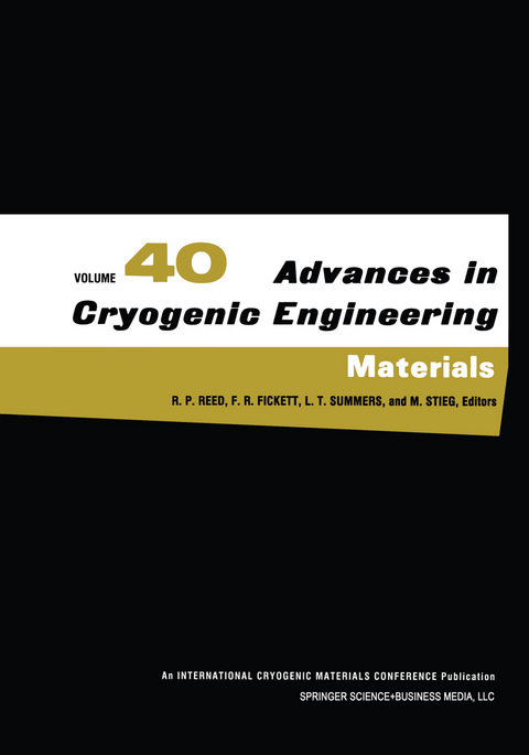 Advances in Cryogenic Engineering Materials - 