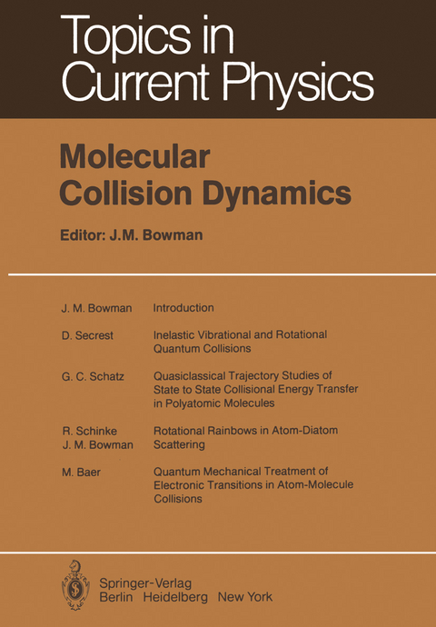 Molecular Collision Dynamics - 